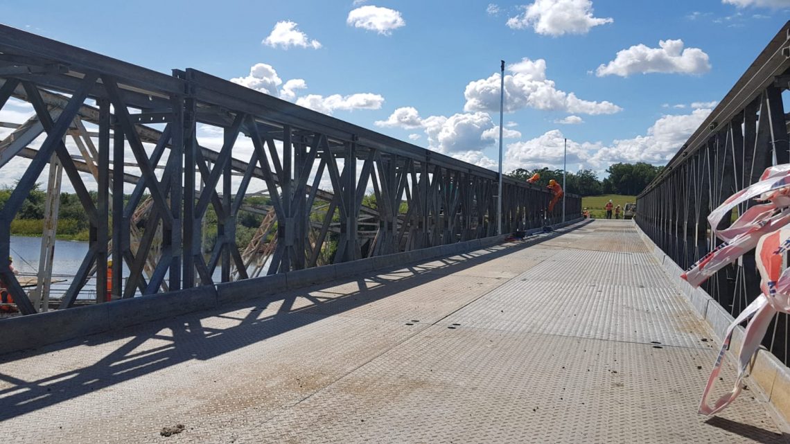 28.02.2019 Se habilitó circulación sobre puente provisorio en Sarandí del Yí﻿